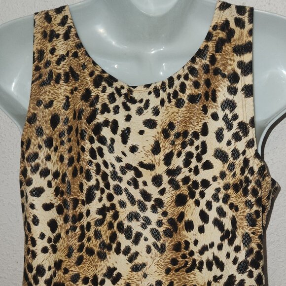 The Arte by Zenana ** short shift/dress with animal print in size Large  NWOT - Picture 7 of 8